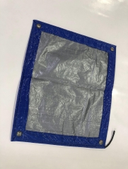 Wihte and Blue PE Tarp For Construction Cover
