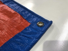 Blue and Red Each Side PE Tarp For Construction Cover