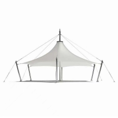 PVC雨棚/拉伸布雨棚/拉伸膜结构帐篷/模块化拉伸车棚