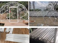 酒店帐篷/建筑拉伸膜结构/PVC圆顶帐篷