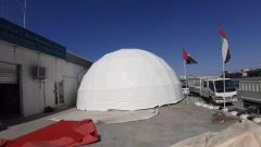 酒店帐篷/建筑拉伸膜结构/PVC圆顶帐篷