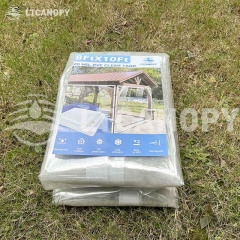 户外PVC透明防水布 防雨帐篷罩 防尘防雨防风门窗帘