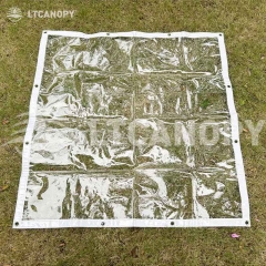 户外PVC透明防水布 防雨帐篷罩 防尘防雨防风门窗帘