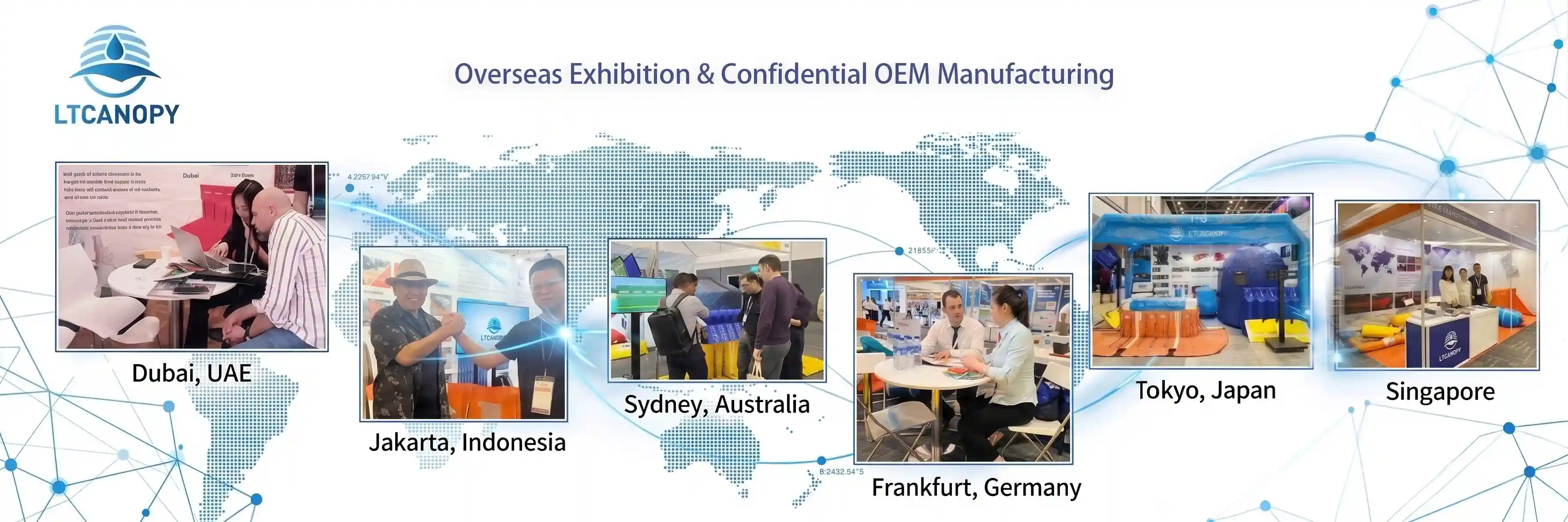 LTCANOPY overseas exhibitions and OEM manufacturing