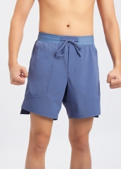 夏季男士运动健身户外训练吸湿排汗梭织短裤