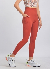 压纹工艺贴合高腰塑形跑步运动健身瑜伽裤定制批发