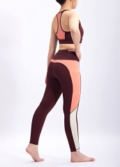 新款瑜伽套装女士运动服健身上衣运动紧身裤2件套