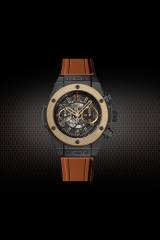 维瑞亚橡胶表带适用于大爆炸融合系列计时码表411 414 45mm