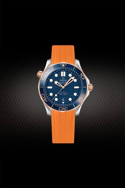 维瑞亚橡胶表带适用于海马潜水300m 42mm（日历窗在6点位）