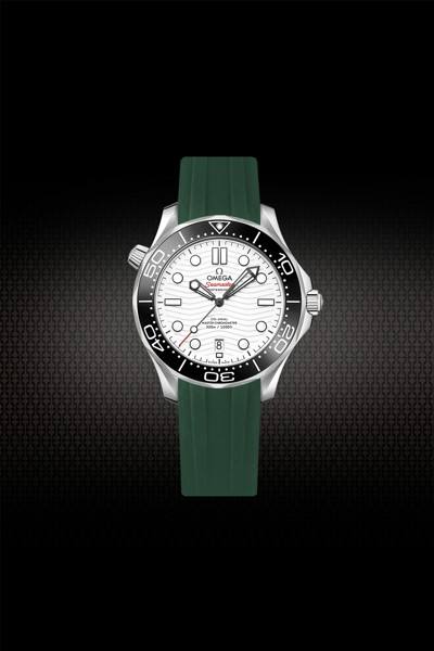 维瑞亚橡胶表带适用于海马潜水300m 42mm（日历窗在6点位）