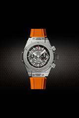 维瑞亚橡胶表带适用于大爆炸融合系列计时码表411 414 45mm