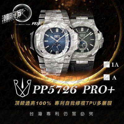 RX8贴膜适用于百达翡丽pp5726/1A （皮带款）手表保护膜 外表圈表盘表扣