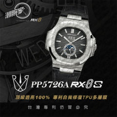 RX8贴膜适用于百达翡丽pp5726/1A （皮带款）手表保护膜 外表圈表盘表扣