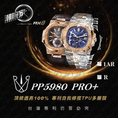 RX-8手表贴膜适用于百达翡丽PP5980R(皮带款) 外表圈表盘表扣