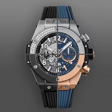 维瑞亚橡胶表带适用宇舶BigBang融合44mm一键拆卸421