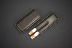 维瑞亚 真皮蟒蛇皮雪茄保护套 便携式雪茄盒