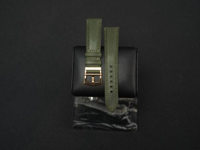 维瑞亚牛皮表带适用于百达翡丽5524 手工制作