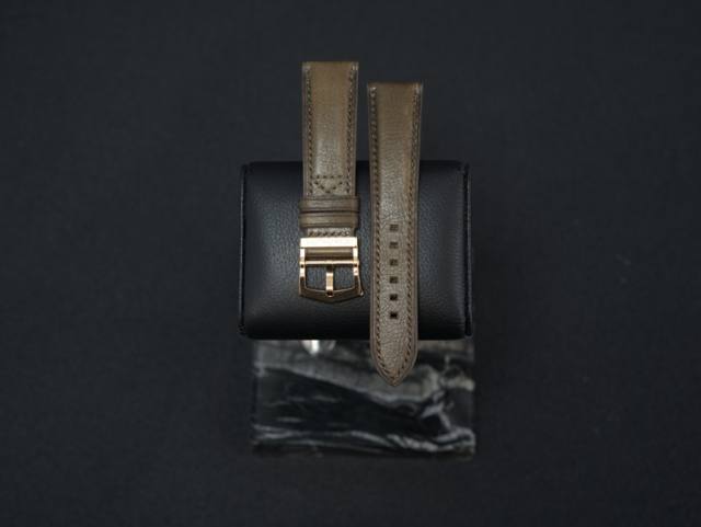维瑞亚牛皮表带适用于百达翡丽5524 手工制作
