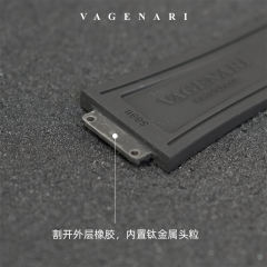 维瑞亚鳄鱼皮间橡胶表带适用于宇舶经典融合计时码表系列42/45mm表径