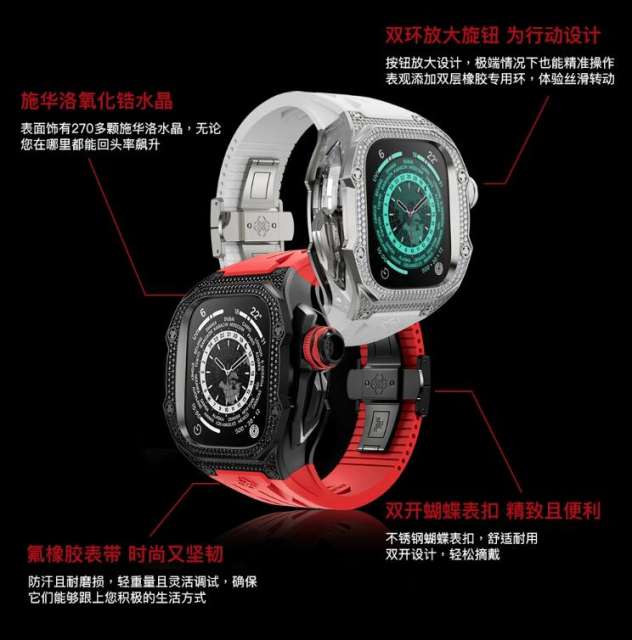 古德康赛GOLDENCONCEPT手表壳适用applewatch苹果ultra1/2保护壳49
