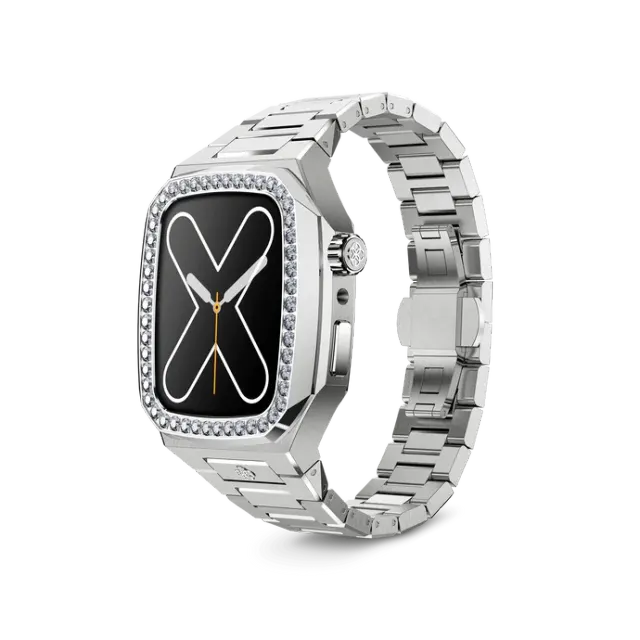 GOLDEN CONCEPT商务优雅镶钻手表壳适用iWATCH7/8/9