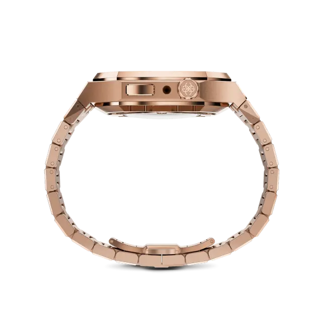 GOLDEN CONCEPT玫瑰金色镶彩钻适用iwatch7/8/9表壳
