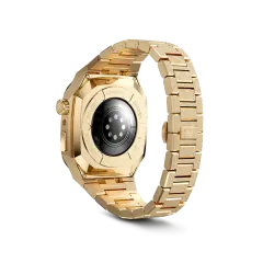 GOLDEN CONCEPT金色表盘彩虹镶钻表壳适用iWATCH7/8/9