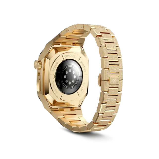 GOLDEN CONCEPT金色表盘彩虹镶钻表壳适用iWATCH7/8/9