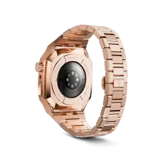 GOLDEN CONCEPT白水晶镶嵌玫瑰金色适用iwatch7/8/9