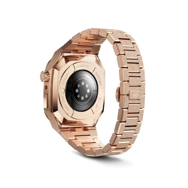 GOLDEN CONCEPT玫瑰金色镶彩钻适用iwatch7/8/9表壳