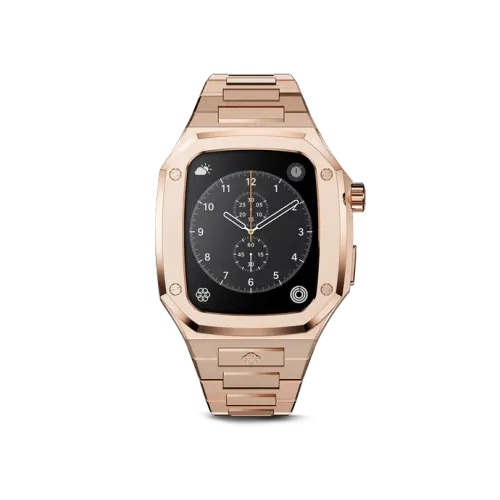 GOLDEN CONCEPT玫瑰金色商务表壳适用iWATCH7/8/9