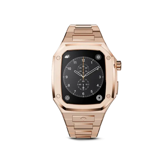 GOLDEN CONCEPT玫瑰金色商务表壳适用iWATCH7/8/9