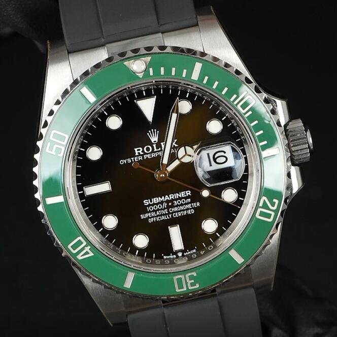 适配劳力士水鬼41mm 126610.126613.124060.126618.126619 包含金属外置头粒与减震胶带