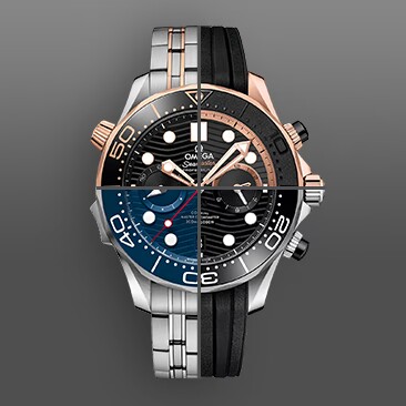 橡胶表带适用于OMEGA海马300潜水计时44毫米