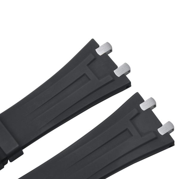 【升级版H外观设计-钢带款】- 橡胶表带适用皇家橡树41mm15400.15500.15510.26239.26331.26240