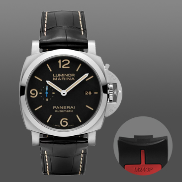 维瑞亚VAGENARI 橡胶表带适用于沛纳海Pam01312 Pam01313 Pam01314 专用胶带