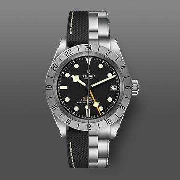 维瑞亚橡胶表带适用于帝舵碧湾专业型M79470 39mm