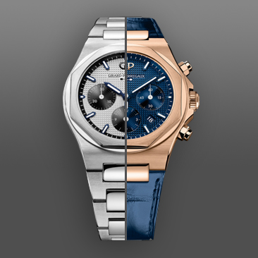 维瑞亚橡胶表带适用于芝柏Laureato Chronograph 42mm