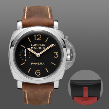 维瑞亚 橡胶表带适用于沛纳海Luminor Marina PAM422 47毫米表径
