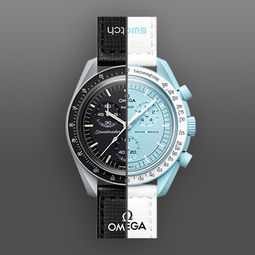 维瑞亚Vagenari橡胶表带适用于Swatch X Omega联名款腕表针扣款