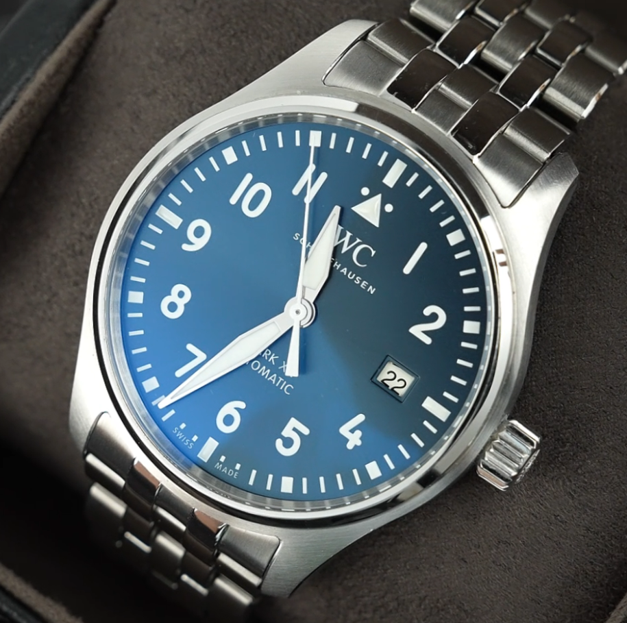 维瑞亚钢带 适用IWC万国马克二十表带 一键快拆手表带