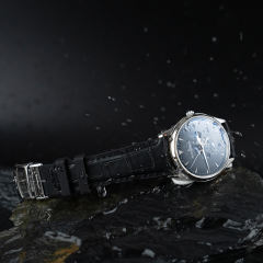 【仿鳄鱼皮纹】维瑞亚VAGENARI橡胶表带适用于积家大师39mm