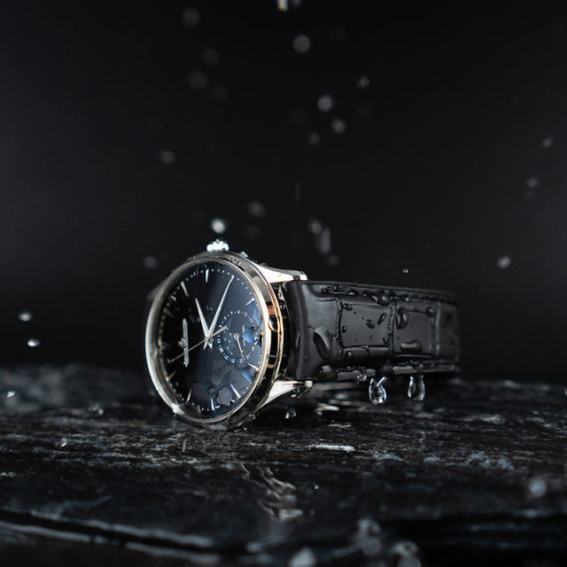 【仿鳄鱼皮纹】维瑞亚VAGENARI橡胶表带适用于积家大师39mm