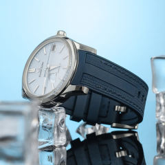 维瑞亚VAGENARI橡胶表带适用于GrandSeiko冠蓝狮SBGA407G