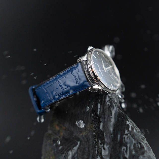 【仿鳄鱼皮纹】维瑞亚VAGENARI橡胶表带适用于积家大师39mm