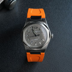 维瑞亚橡胶表带适用于芝柏Laureato Chronograph 42mm