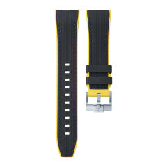 维瑞亚VAGENARI 橡胶表带适用于OMEGA海马300复古41mm系列