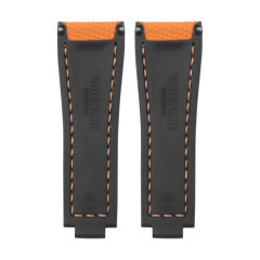 维瑞亚编织纹面橡胶表带适用于迪通拿游艇116515 116518 126518 126515