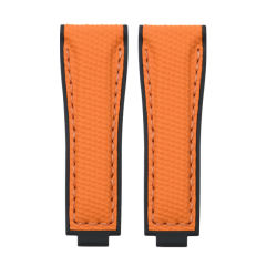 维瑞亚编织纹面橡胶表带适用于迪通拿游艇116515 116518 126518 126515