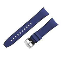 维瑞亚VAGENARI 橡胶表带适用于OMEGA海马300复古41mm系列